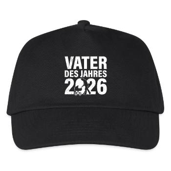 Paternité PÈRE DE L’ANNÉE 2026 DRÔLE - Casquette de baseball Enfant - noir - Devant