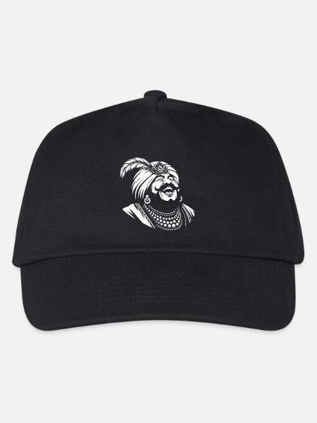 Lachender Ali Baba Design - Kinder Basecap - Schwarz