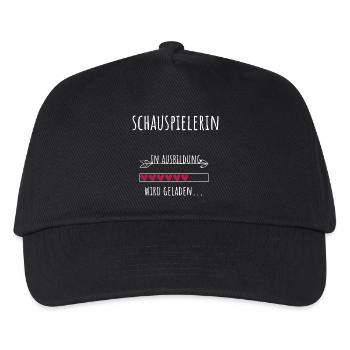 Schauspiel Studium Beruf Ausbildung Schauspielerin - Kinder Basecap - Schwarz - Vorne