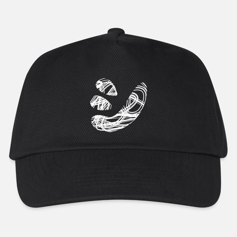 Japanischer Text 'シ' (shi) Muster - Kinder Basecap - Schwarz