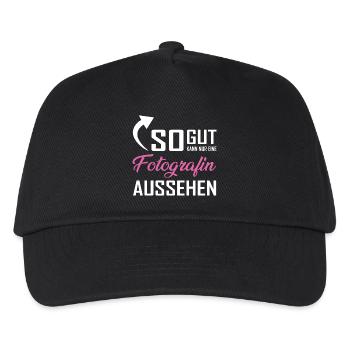 So gut kann nur eine Fotografin aussehen - Kinder Basecap - Schwarz - Vorne
