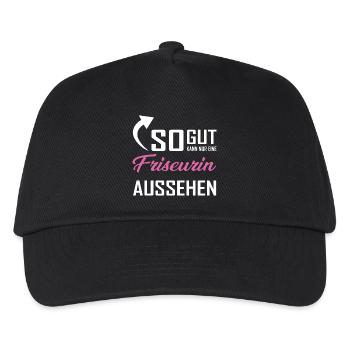 So gut kann nur eine Friseurin aussehen - Kinder Basecap - Schwarz - Vorne