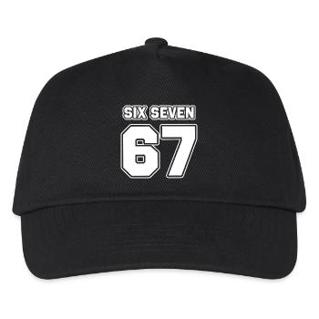 67 - Six seven - Kids’ Baseball Cap - black - Front