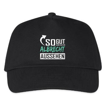 So gut kann nur ein Albrecht aussehen - Kinder Basecap - Schwarz - Vorne