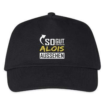 So gut kann nur ein Alois aussehen - Kinder Basecap - Schwarz - Vorne