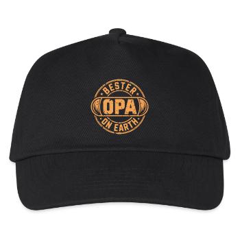 Bester Opa - Kinder Basecap - Schwarz - Vorne