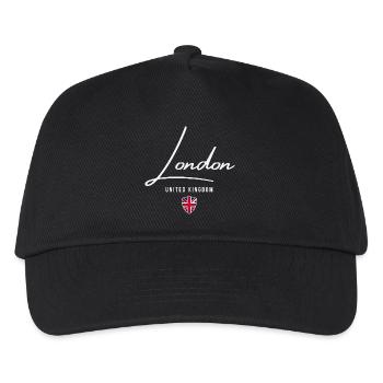 London, Großbritannien, ich liebe London - Kinder Basecap - Schwarz - Vorne
