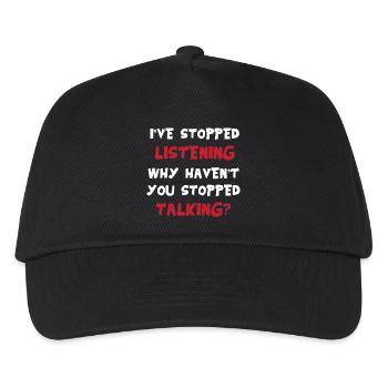 Je n’écoute pas – sarcastique disant drôle - Casquette de baseball Enfant - noir - Devant