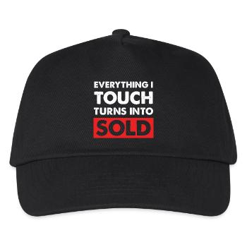 Everything I touch sells - Kids’ Baseball Cap - black - Front
