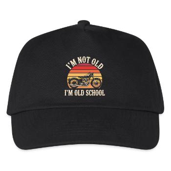 Biker motorcycle biker I'm not old - Kids’ Baseball Cap - black - Front