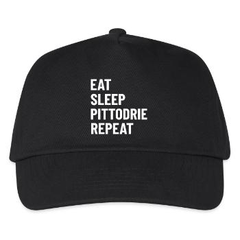 Eat Sleep Pittodrie Repeat - Kids’ Baseball Cap - black - Front