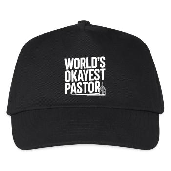 World’s Okayest Pastor - Kids’ Baseball Cap - black - Front