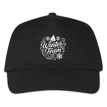 Winter Team - Kids’ Baseball Cap - black - Front