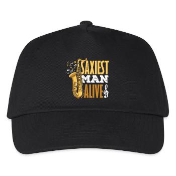 Sax Saxophone Funny Saxophonists Men - Kids’ Baseball Cap - black - Front