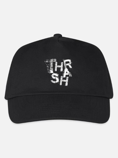 Grunge-Thrash-Metal-Typografie - Kinder Basecap - Schwarz