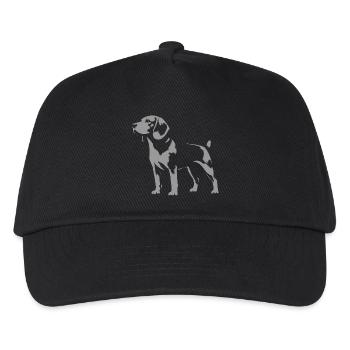 Beagle Lustiges Design für Hundefreunde - Kinder Basecap - Schwarz - Vorne