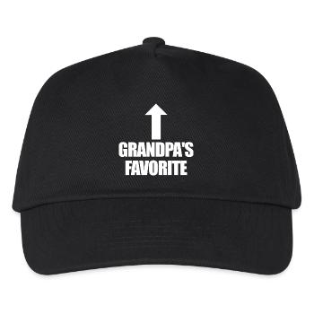 Favorite Grandchild Lustig I'm Grandpa's Favorite - Kids’ Baseball Cap - black - Front