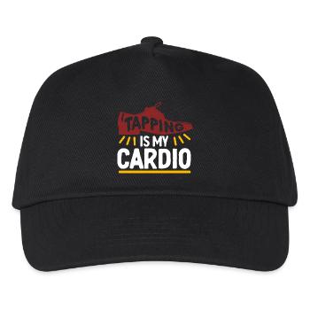 Stepptanz Stepptänzer Stepper Tappig Is My Cardio - Kinder Basecap - Schwarz - Vorne