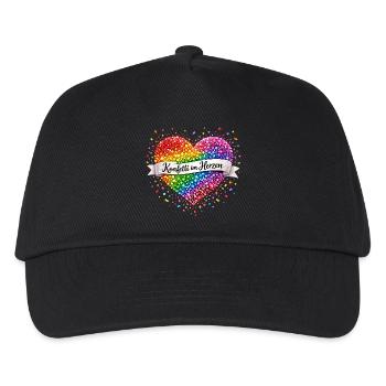 Confetti in the Heart - Carnival Fastelovend - Kids’ Baseball Cap - black - Front