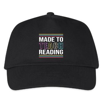 École primaire École maternelle Enseignant de l’école primaire Lecture - Casquette de baseball Enfant - noir - Devant
