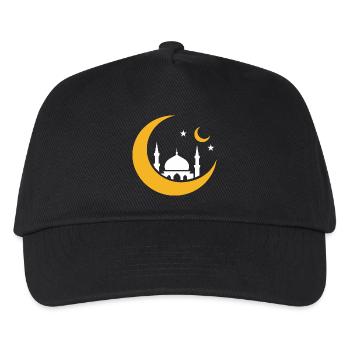 Islam Crescent Moon Mosque Silhouette - Kids’ Baseball Cap - black - Front