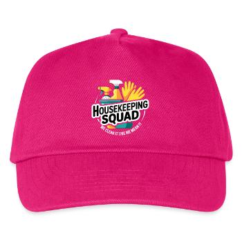 Lustiges Putzen Design - Kinder Basecap - Fuchsia - Vorne