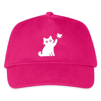 Cat Cute - Kids’ Baseball Cap - fuchsia - Front