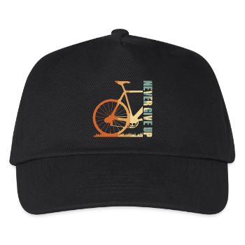 Conception de la silhouette du vélo en pente - Casquette de baseball Enfant - noir - Devant