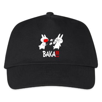 Baka Rabbit Slap Anime Funny Japanese Otaku - Kids’ Baseball Cap - black - Front