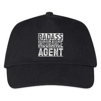 Insurance Agent Costume Badass Medicare Insurance - Kinder Basecap - Schwarz - Vorne