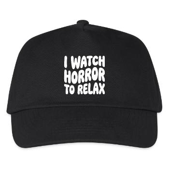 Horror to relax - Kids’ Baseball Cap - black - Front