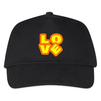 LOVE - Kinder Basecap - Schwarz - Vorne