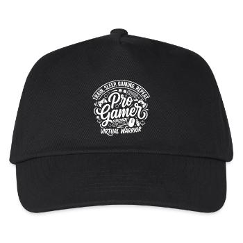Pro Gamer Virtual Warrior Kreis - Kinder Basecap - Schwarz - Vorne