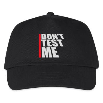 Ne me teste pas coquine, citation drôle de logo - Casquette de baseball Enfant - noir - Devant