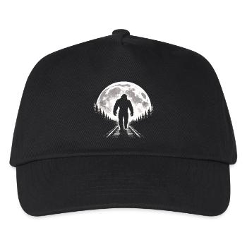 Bigfoot on railroad tracks - Kids’ Baseball Cap - black - Front