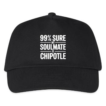 99% Sure My Soulmate is Chipotle - Kids’ Baseball Cap - black - Front