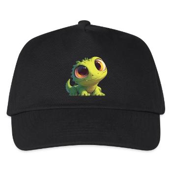 Eidechsen Eidechse - Kinder Basecap - Schwarz - Vorne