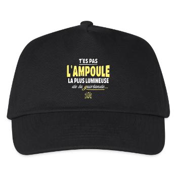 You're not the brightest light bulb - Kids’ Baseball Cap - black - Front
