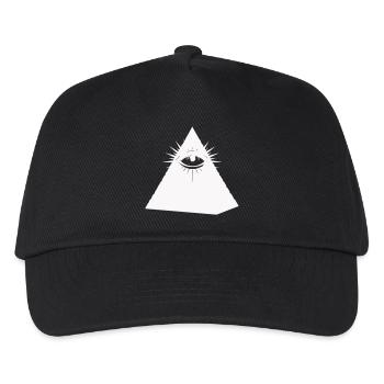 Pyramid Eye Symbol Illuminati - Kids’ Baseball Cap - black - Front