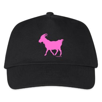 Sündenbock rosa - Kinder Basecap - Schwarz - Vorne