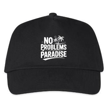 No Problems in Paradise - Kids’ Baseball Cap - black - Front