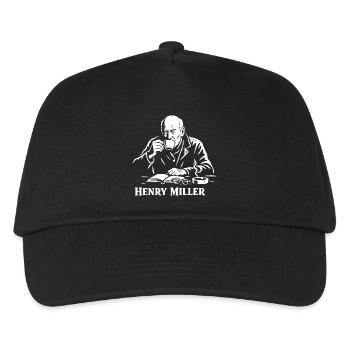Henry Miller Café Reader - Kinder Basecap - Schwarz - Vorne