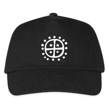 Nordisches Sonnenrad - Kinder Basecap - Schwarz - Vorne