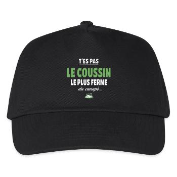 T’es pas le coussin le plus ferme du canapé vanne - Casquette de baseball Enfant - noir - Devant