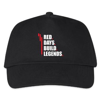 Red days build legends Stock Market Stock Market Trader - Kids’ Baseball Cap - black - Front