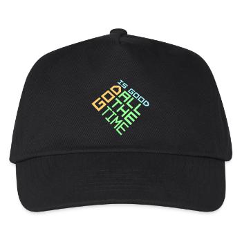 God Is Good All The Time Faith Christian Saying - Kids’ Baseball Cap - black - Front