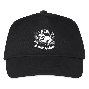 I need a nap - Kids’ Baseball Cap - black - Front