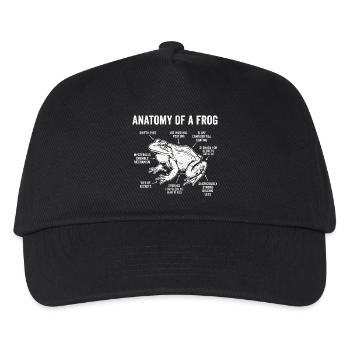 I Bury Things Maybe Plants Maybe People Frog - Kids’ Baseball Cap - black - Front