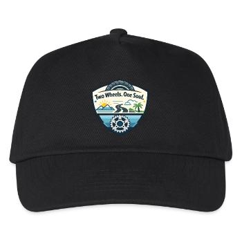 Two wheels, one soul - Kids’ Baseball Cap - black - Front