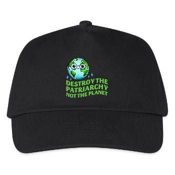 Destroy The Patriarchy Not The Planet Ecofeminist - Kids’ Baseball Cap - black - Front